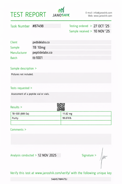 TB-500 (Thymosin Beta-4) 5mg (43aa)
