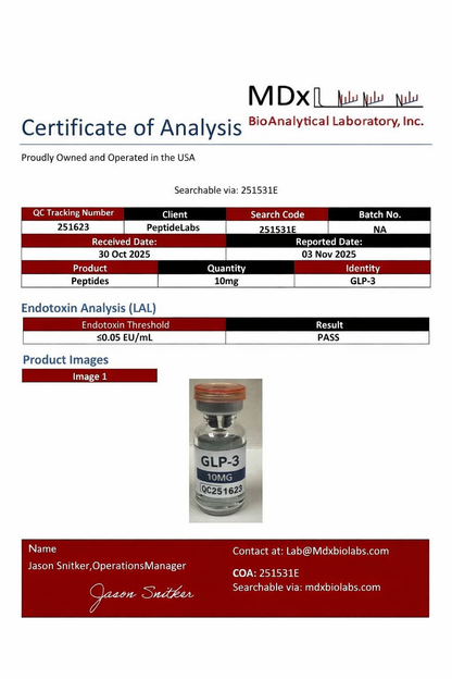 GLP-3 (Retatrutide) 10mg