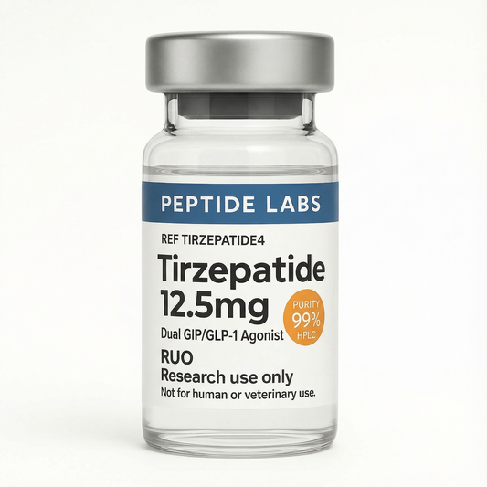 Tirzepatide 12.5mg - Dual GIP/GLP-1 Agonist - 99% Purity - Research Use Only