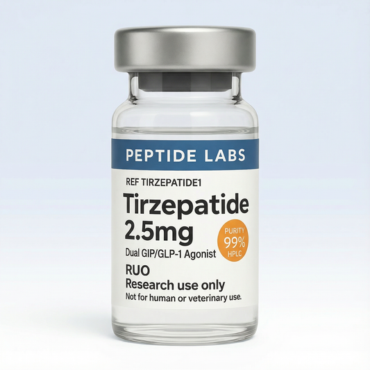 Tirzepatide 2.5mg - Dual GIP/GLP-1 Agonist - 99% Purity - Research Use Only