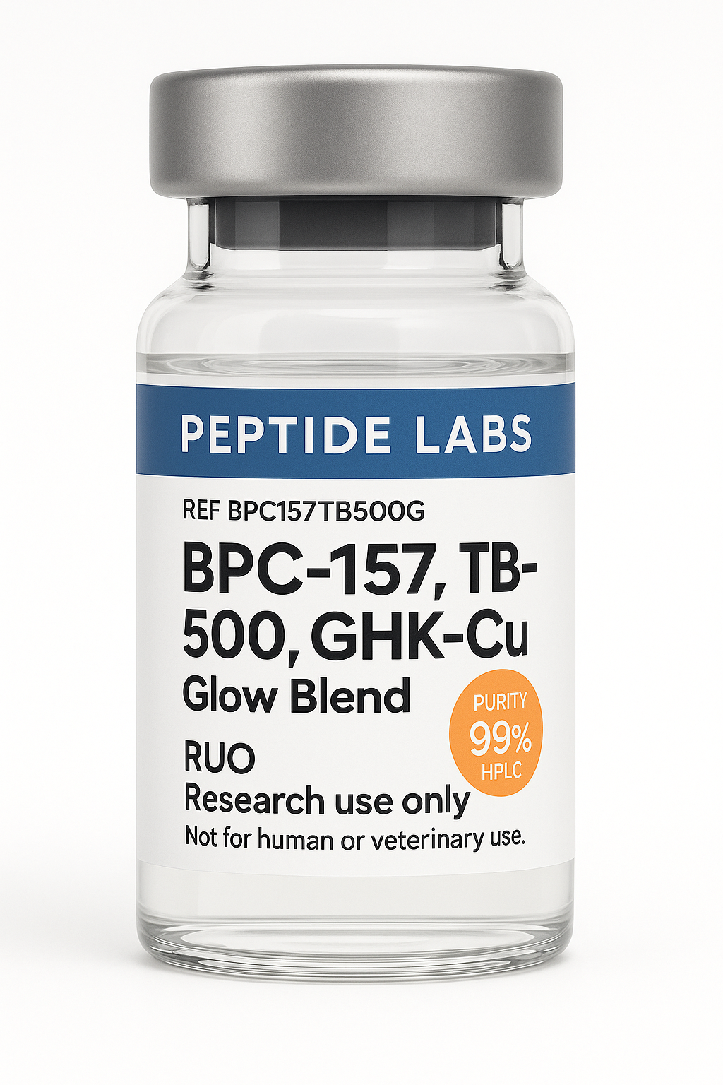 BPC-157, TB-500, GHK-Cu 60mg (Glow Blend)